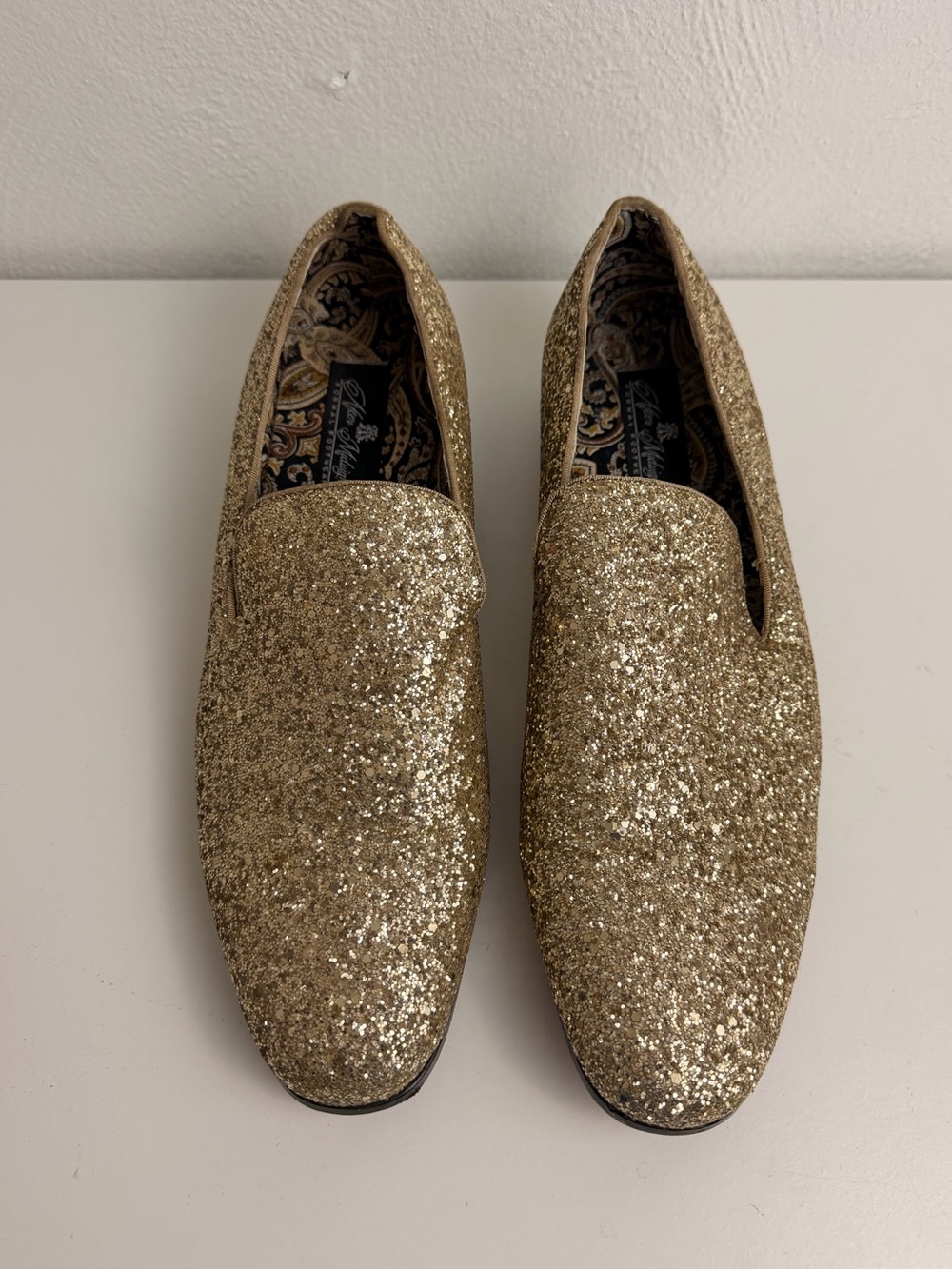 After Midnight 6683 Mens Gold Loafers